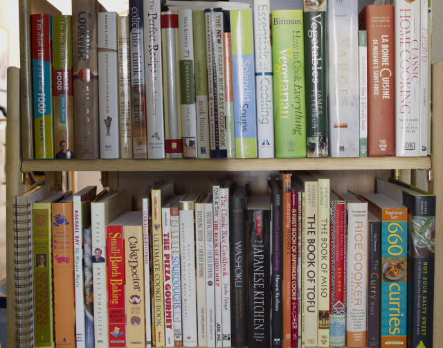 Cookbook Bookshelf shelf space