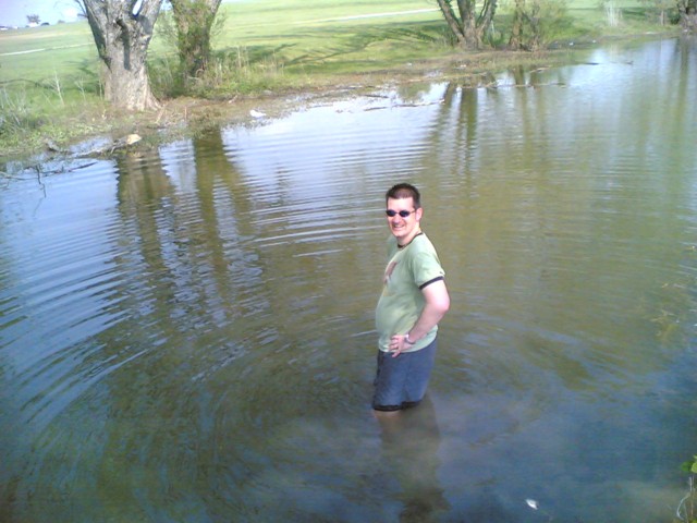 Jon in water