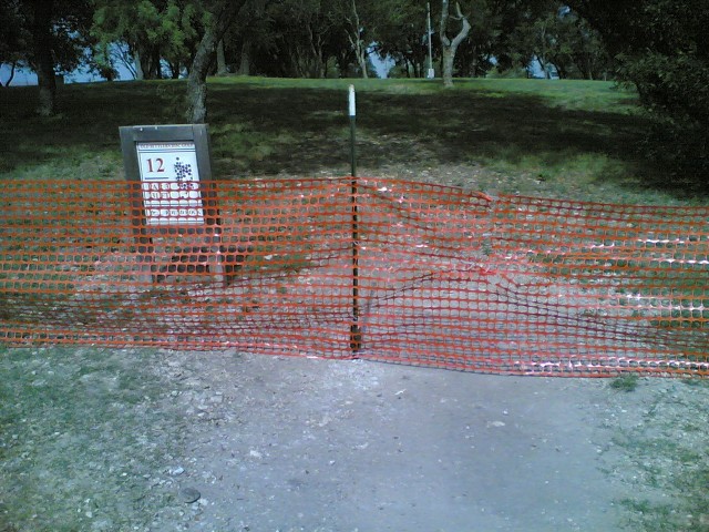 Barriers on hole 12