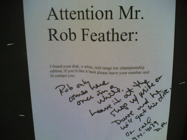 Attention Mr. Rob Feather
