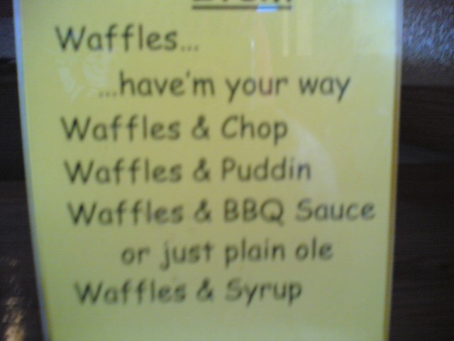 Waffle choices