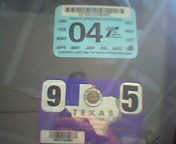 registration sticker old