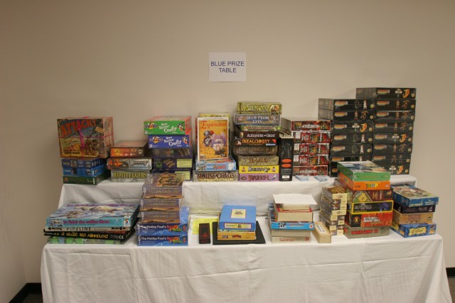 Blue prize table