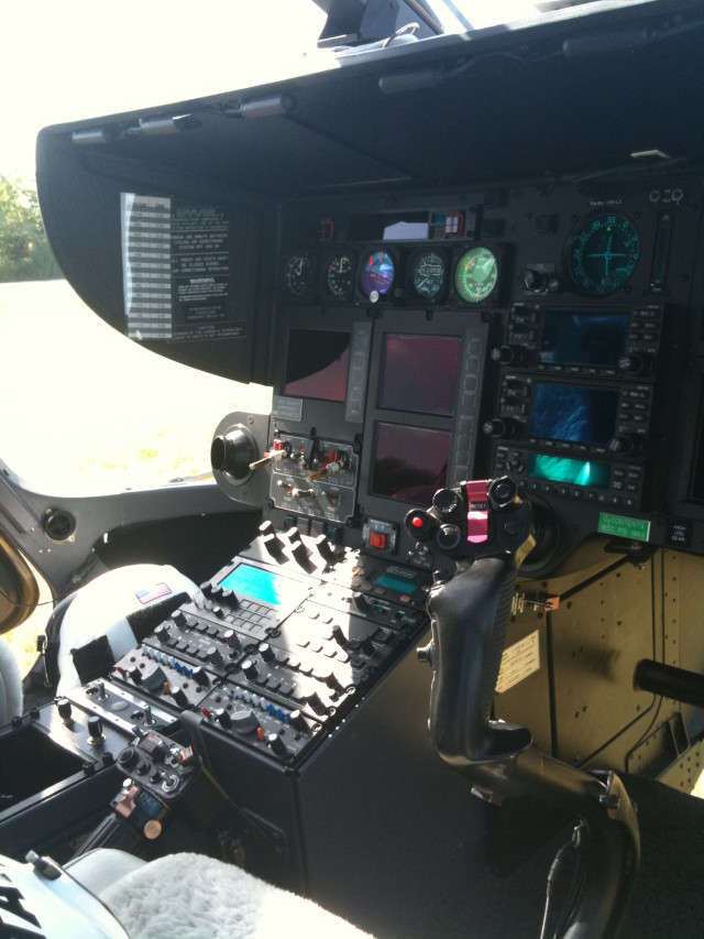 Medical Helicopter cockpit