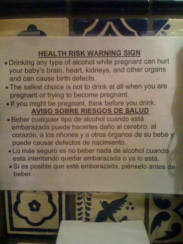 alcohol warning