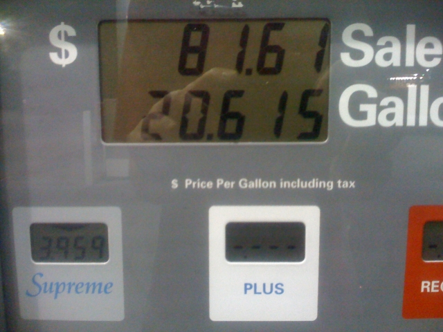 gas pump over 75